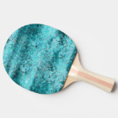 Blaues Neonpapier Tischtennis Schläger (Seitenansicht)