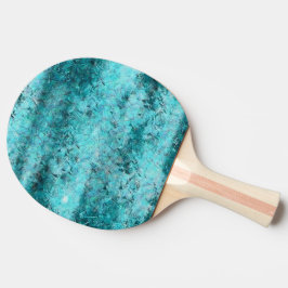 Blaues Neonpapier Tischtennis Schläger