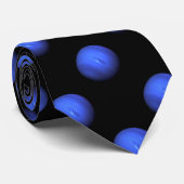 Blaues Neptune-NASA-Raummodell Krawatte (Gerollt)