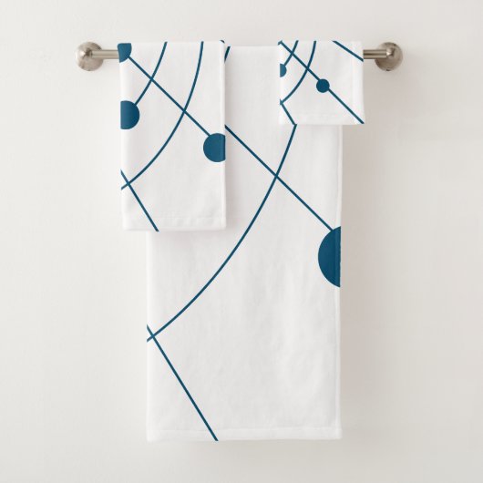 Blaues Netz Badhandtuch Set (Insitu)