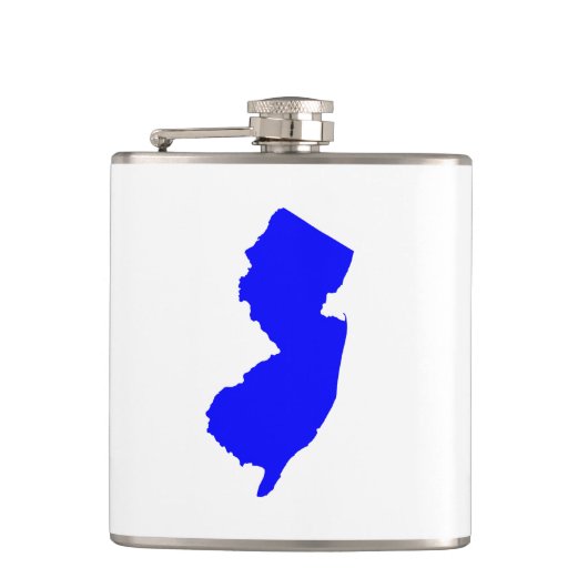 Blaues New Jersey Flachmann (Vorderseite)