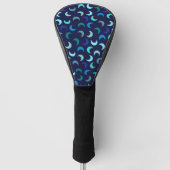 Blaues New Moon Muster Golf Headcover (Vorderseite)