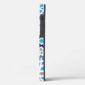 Blaues niederländisches Fliesenmuster Case-Mate iPhone Hülle (Rückseite / Links)
