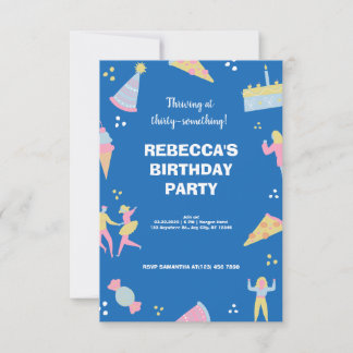 Blaues niedliches Eis zum Geburtstag