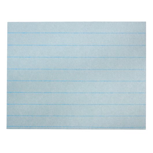 Blaues Notebook Notizblock (Vorderseite)