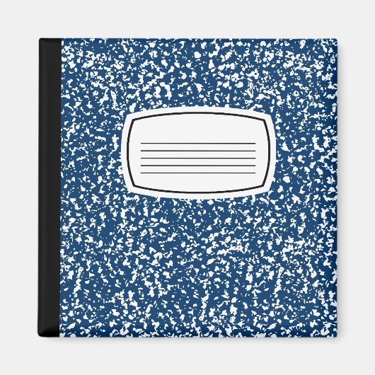 blaues Notizbuch Magnet (Vorne)