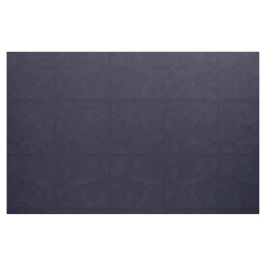 Blaues Nouveau Brokat-Blatt-Muster-Gewebe Stoff (Fat Quarter (45,7 x 55,9 cm))