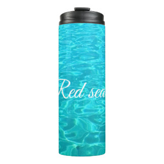 Blaues Oberflächenwasser aus dem Roten Meer in Ägy Thermosbecher