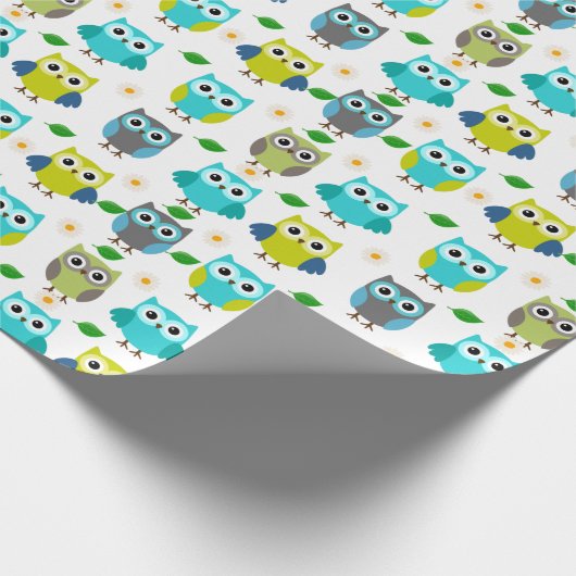 Blaues Ohr Geschenkpapier (Ecke)