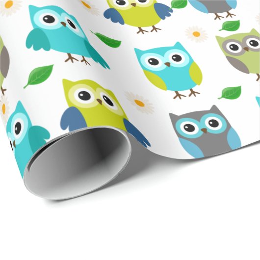 Blaues Ohr Geschenkpapier (Rolleneckpunkt)