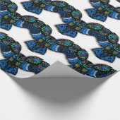 Blaues Ohr Geschenkpapier (Ecke)