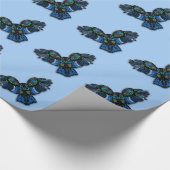 Blaues Ohr Geschenkpapier (Ecke)