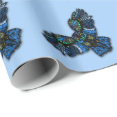 Blaues Ohr Geschenkpapier (Rolleneckpunkt)