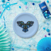 Blaues Ohr Pappteller (Party)