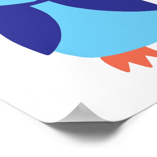 Blaues Ohr Poster (Ecke)