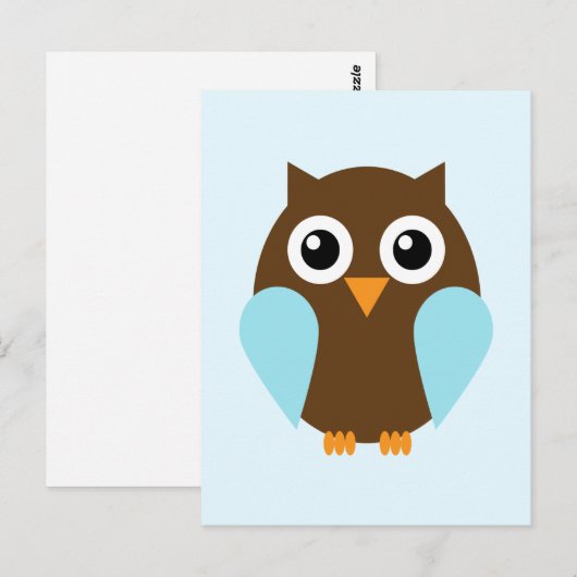 Blaues Ohr Postkarte (Vorne/Hinten)