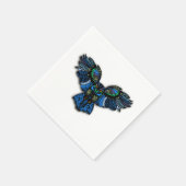 Blaues Ohr Serviette (Ecke)