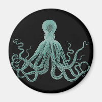 Blaues Oktopus Magnet