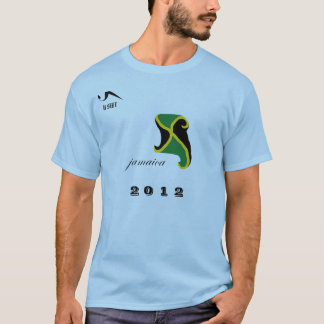 Blaues olympisches T-Shirt 2012 Jamaikas