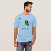 Blaues olympisches T-Shirt 2012 Jamaikas (Vorne ganz)