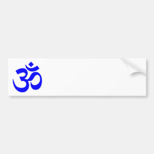 Blaues Om-Symbol Autoaufkleber