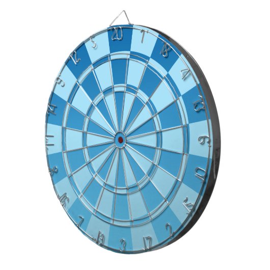 Blaues Ombre Dartscheibe (Vorderseite rechts)