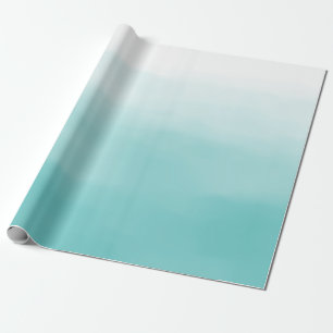Blaues Ombre Geschenkpapier