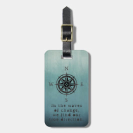 Blaues Ombre Meer Gepäckanhänger