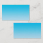 Blaues Ombre Visitenkarte (Vorne/Hinten)
