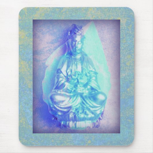 Blaues OpalKwan Yin mousepad (Vorne)