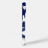 Blaues orangefarbenes Team farbenfrohe Kinderfußba Case-Mate iPhone Hülle (Rückseite / Rechts)