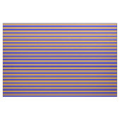 Blaues, orangefarbenes und leicht graues Muster Stoff (Yard (91,4 cm))