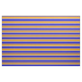 Blaues, orangefarbenes und leicht graues Muster Stoff (Fat Quarter (45,7 x 55,9 cm))