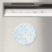 Blaues Ostern-Muster Magnet (In Situ (Geschirrspüler))