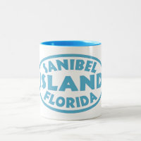 Blaues Oval Sanibel Insel-Floridas