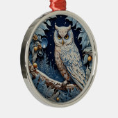 Blaues Owl Ornament Aus Metall (Rechts)