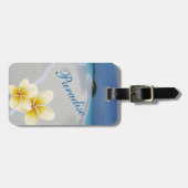 Blaues Ozean-Paradies Gepäckanhänger (Vorderseite horizontal)