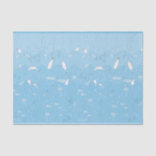 Blaues Ozean-Seidenpapier Seidenpapier