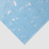 Blaues Ozean-Seidenpapier Seidenpapier (Ausschnitt)