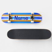 Blaues Ozean-Surfbrett Skateboard (Horizontal)