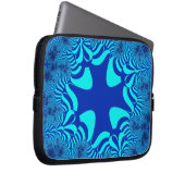 Blaues Ozeankreuz Laptopschutzhülle (Vorne Rechts)