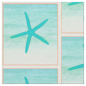Blaues Ozeanstarfish-Gewebe Stoff (Nahaufnahme)