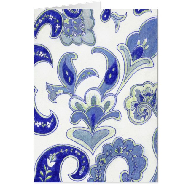 Blaues Paisley (Vorne)