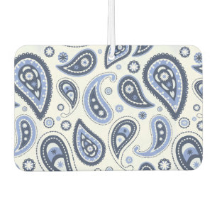 Blaues Paisley-Muster Autolufterfrischer