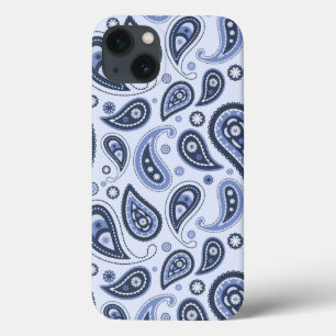 Blaues Paisley-Muster Case-Mate iPhone Hülle