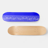 Blaues Paisley-Skateboard Pro Skateboard (Horizontal)