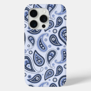 Blaues Paisleymuster Case-Mate iPhone Hülle