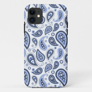 Blaues Paisleymuster Case-Mate iPhone Hülle