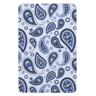 Blaues Paisleymuster Magnet