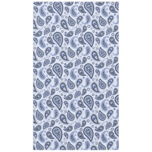 Blaues Paisleymuster Tischdecke